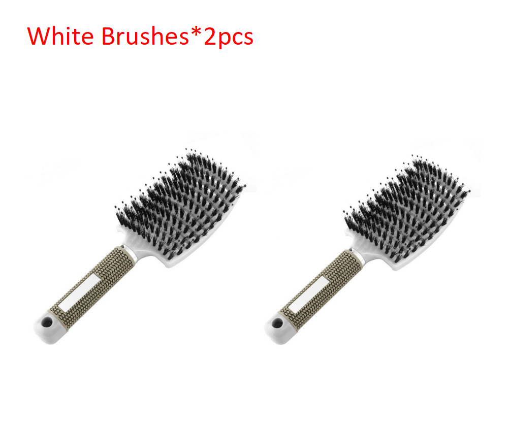 Hairbrush Anti Klit Brushy Haarborstel Women Detangler Hair Brush Bristle Nylon Scalp Massage Teaser Hair Brush Comb