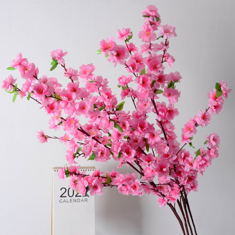 Simulation 6 Fork Decoration Wedding Hotel Raw Silk Fake Flower Branch