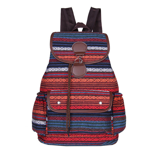 Cotton And Linen Backpack